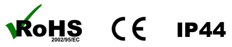 RoHS - CE - IP44